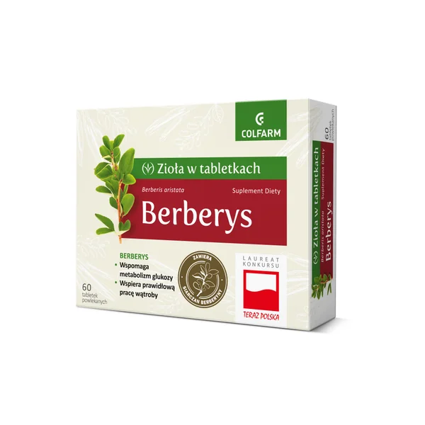 Colfarm Berberitze 60 Tabletten mit 150 mg Berberin aus Berberitzenextrakt pro Tablette