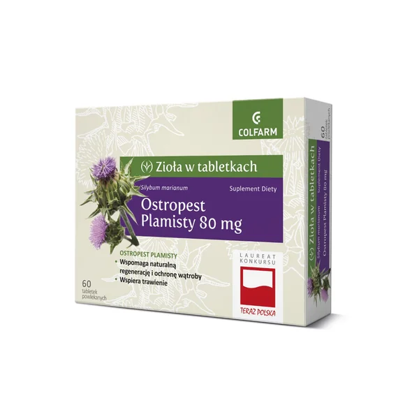 Colfarm Mariendistel 80 mg 60 Filmtabletten mit Mariendistelextrakt und 35 mg Silymarin pro Tablette