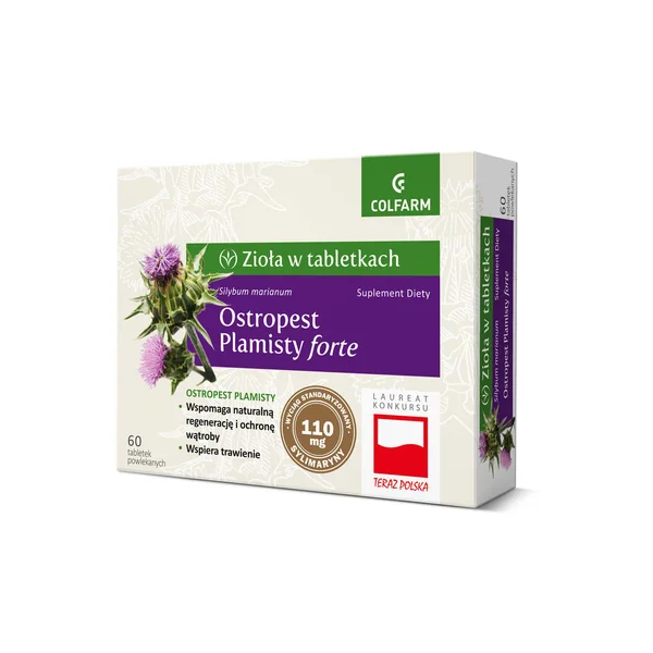 Colfarm Mariendistel Forte 60 Tabletten mit 110 mg Silymarin pro Tablette zur Unterstützung der Leberfunktion