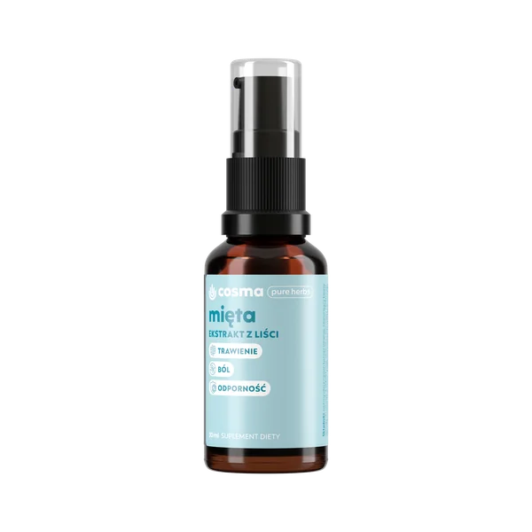 Cosma Pure Herbs, Pfefferminze, Mentha piperita, Hanfsamenöl, Verdauung
