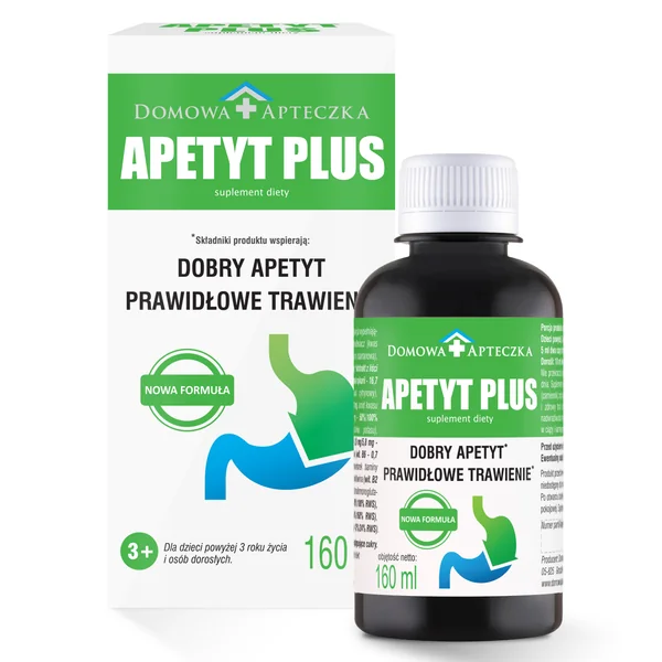 Domowa Apteczka Apetyt Plus 160 ml Nahrungsergänzung für Appetit und Verdauung