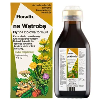 Floradix Leber 250 ml Kräutertonikum mit Artischocke, Löwenzahn, Kurkuma und Ingwer