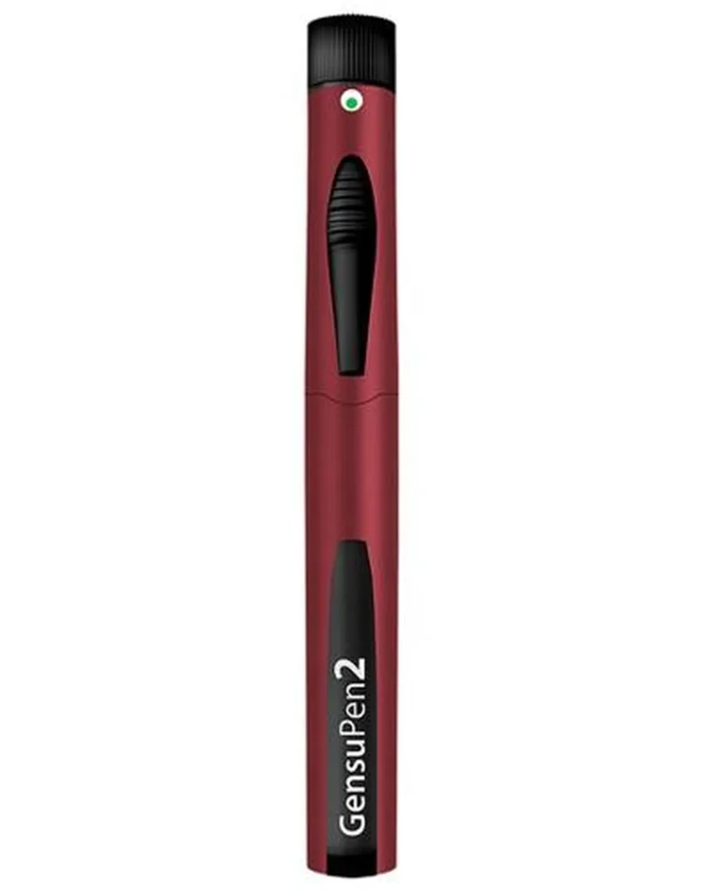 GensuPen 2 automatischer Insulinpen bordeauxrot für 3,0-ml-Gensulin-Patronen