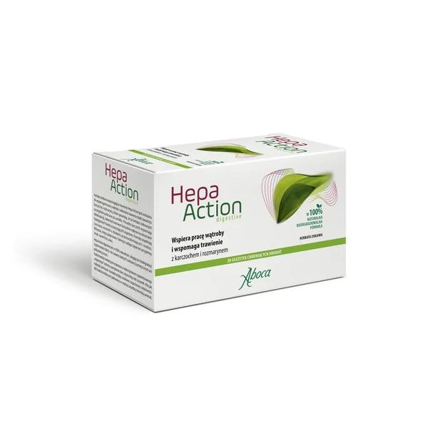 Hepa Action Digestive 20 Beutel Kräutertee mit Artischocke, Rosmarin, Löwenzahn, Rooibos und Pfefferminze