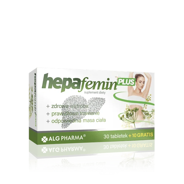 Hepafemin Plus 40 Tabletten mit Cholin, Artischocke, Fenchel, Mate, Chicorée und Kurkuma