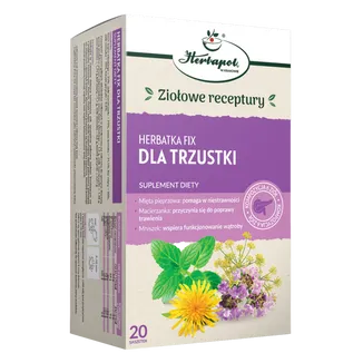 Herbapol Für die Bauchspeicheldrüse Kräutertee 20 Beutel mit Fenchel, Kümmel, Minze, Löwenzahn, Thymian und Enzian