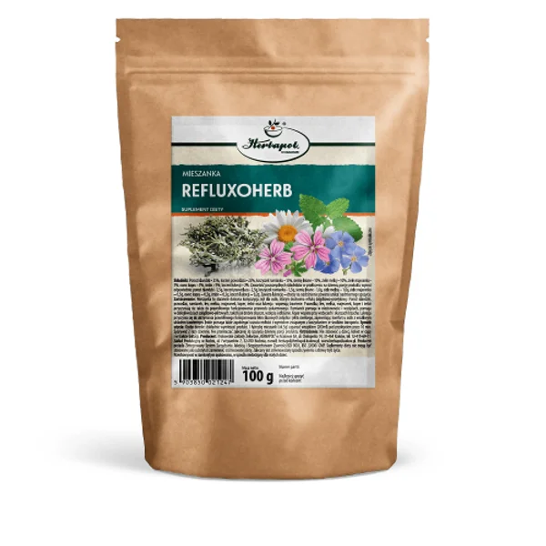 Herbapol REFLUXOHERB 100 g Kräutermischung mit Isländisch Moos, Eibisch, Kamille, Leinsamen und Melisse