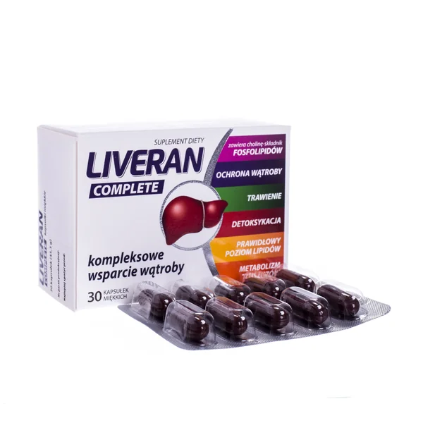Liveran Complete 30 Weichkapseln mit Cholin, Artischocke, Mariendistel, Schisandra sowie Vitamin B1 und B2