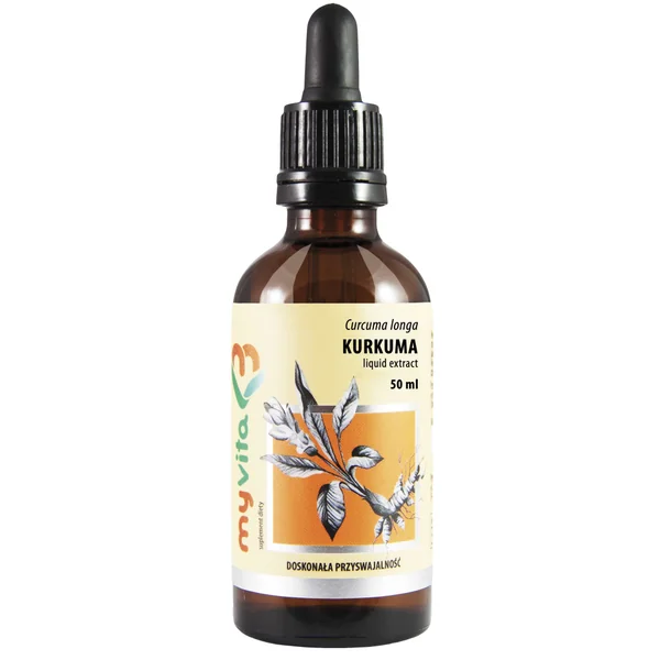 MyVita Kurkuma Flüssigextrakt 50 ml mit Kurkumawurzel aus Curcuma longa