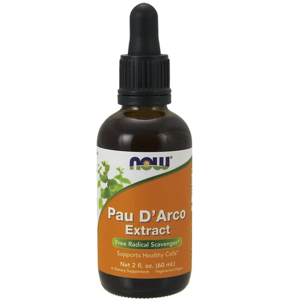 NOW Foods Pau d’Arco Flüssigextrakt 60 ml aus der inneren Rinde von Tabebuia impetiginosa