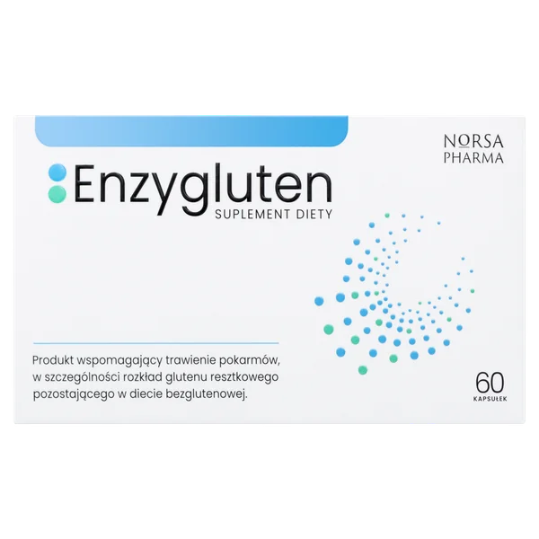 Norsa Pharma Enzygluten 60 Kapseln mit Tolerase G, Amylase, Proteasen, Lipase und Betain