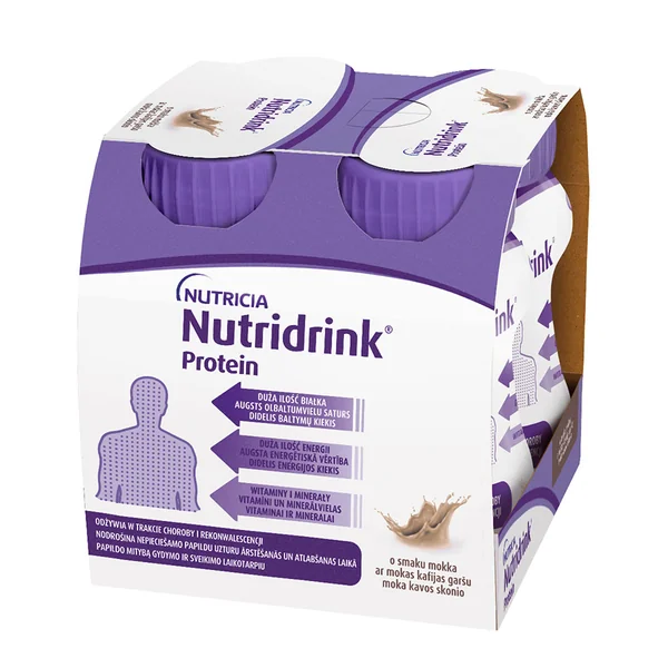 Nutridrink Protein Trinknahrung mit Mokka-Geschmack 4 x 125 ml von Nutricia