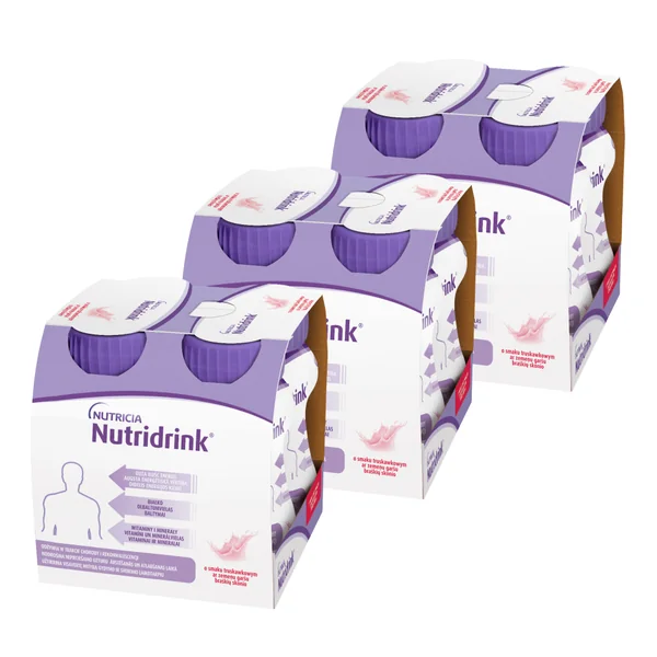 Nutridrink Trinknahrung mit Erdbeergeschmack 3 x 4 x 125 ml von Nutricia