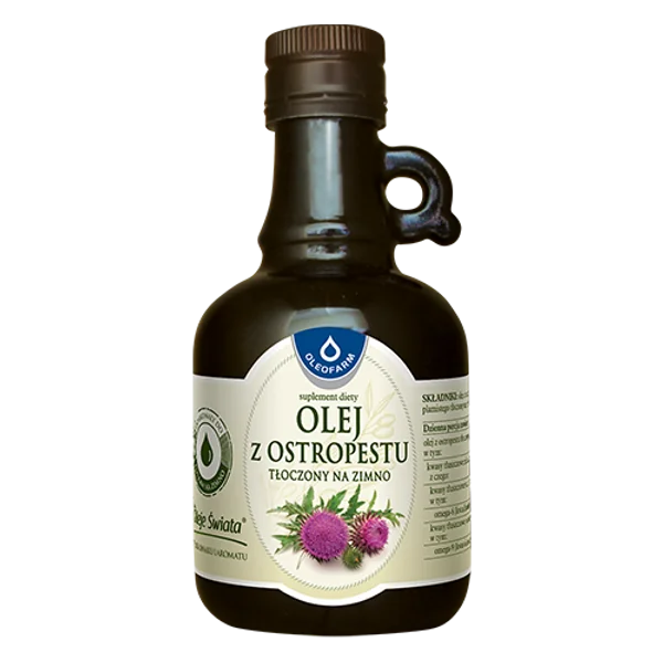 Oleofarm kaltgepresstes Mariendistelöl 250 ml mit ungesättigten Omega-6- und Omega-9-Fettsäuren