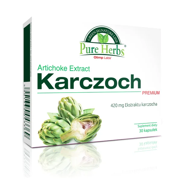 Olimp Artischocke Premium 30 Kapseln mit 420 mg Artischockenblattextrakt und 21 mg Cynarin pro Kapsel