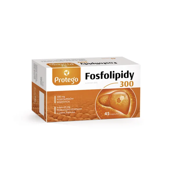 Protego Phospholipide 300 45 Kapseln mit 300 mg Sojaphospholipiden und 63 mg Phosphatidylcholin pro Kapsel