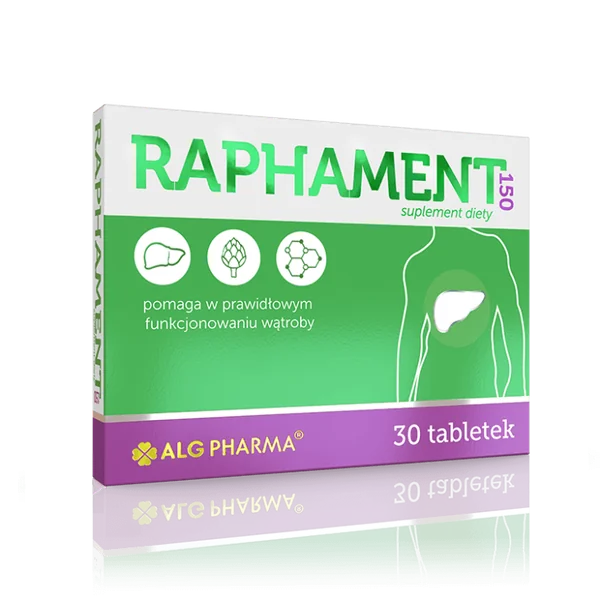 Raphament 150 Nahrungsergänzungsmittel 30 Filmtabletten mit Schwarzem Rettich, Artischocke, Cholin und Aktivkohle