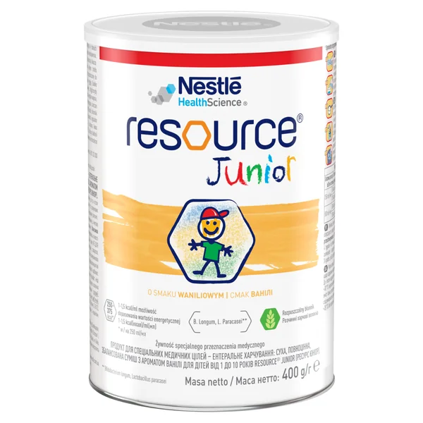 Resource Junior Pulver mit Vanillegeschmack 400 g von Nestlé für Kinder ab 1 Jahr