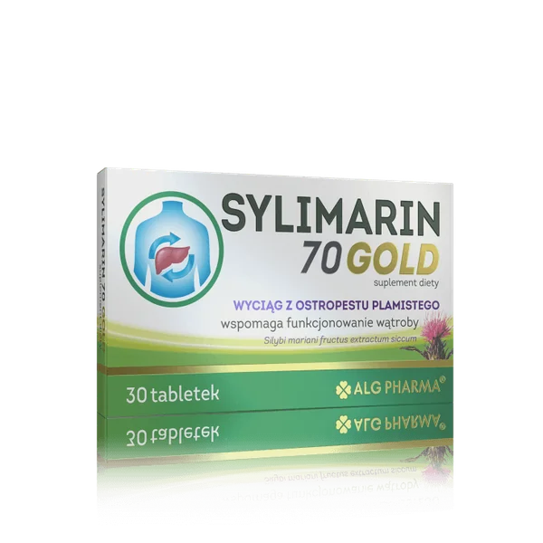 Silymarin 70 Gold 30 Filmtabletten mit Mariendistelextrakt und 70 mg Silymarin pro Tablette