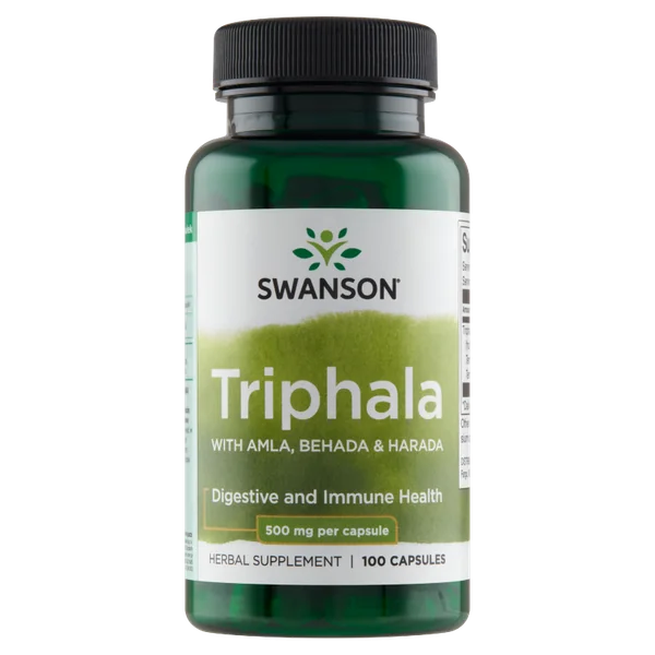 Swanson Triphala 100 Kapseln mit Emblica officinalis, Terminalia chebula und Terminalia bellerica
