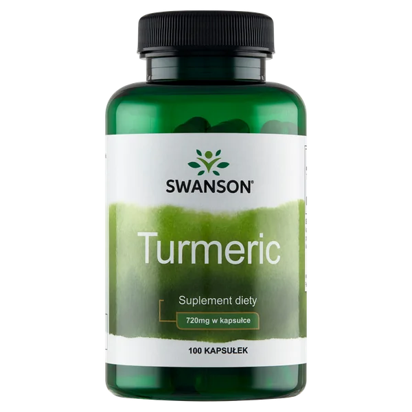 Swanson Turmeric 100 Kapseln mit Kurkuma-Rhizom aus Curcuma longa